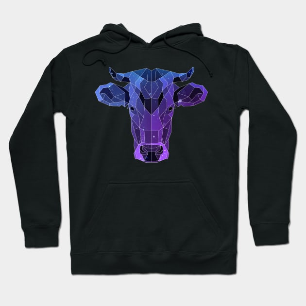 Galaxy Cow Hoodie by Jay Diloy